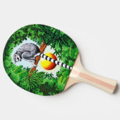 Raquette De Ping Pong Lémur de Madagascar (Côté)