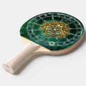 Raquette De Ping Pong Leo Zodiac Astrologie (Devant Angle)