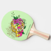 Raquette De Ping Pong Léopard jaune Gecko Vert (Côté)