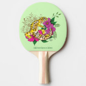 Raquette De Ping Pong Léopard jaune Gecko Vert (Devant)