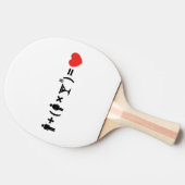 Raquette De Ping Pong L'équation d'amour pour les femmes (Côté)