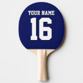Raquette De Ping Pong L'équipe de Jersey de sports Blue Navy (Dos)