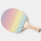 Raquette De Ping Pong Les confettis roses élégants de parties (Côté)