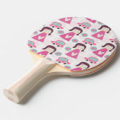 Raquette De Ping Pong Les Filles Se Rendre À Des Endroits (Devant Angle)