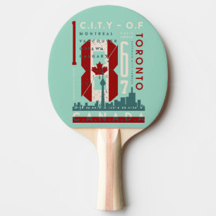Raquette De Ping Pong Les icônes urbaines : une célébration des villes c