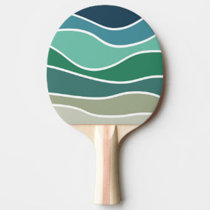 Raquette De Ping Pong Les vagues colorées de l'océan