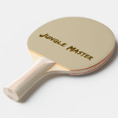 Raquette De Ping Pong Lettering Design ‘Jungle Master’ (Devant Angle)
