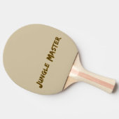 Raquette De Ping Pong Lettering Design ‘Jungle Master’ (Côté)
