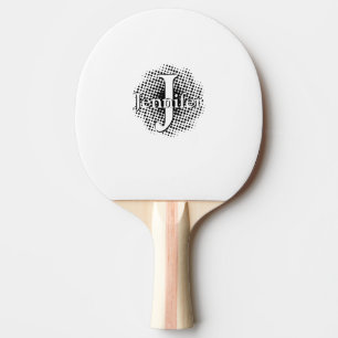 Raquette De Ping Pong Lettre initiale et nom personnalisé