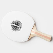 Raquette De Ping Pong Lettre initiale et nom personnalisé (Côté)