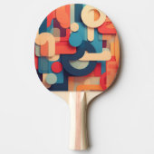 Raquette De Ping Pong Lettres aux couleurs vives (Devant)