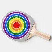 Raquette De Ping Pong LGBTQ Pride Drapeau arc-en-ciel Thème cible Ping P (Côté)
