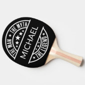 Raquette De Ping Pong L'Homme Le Mythe La Légende Drôle Nom Personnalisé (Côté)