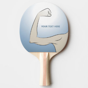 RAQUETTE DE PING PONG L'HOMME LE PLUS FORT QUE JE CONNAISSE