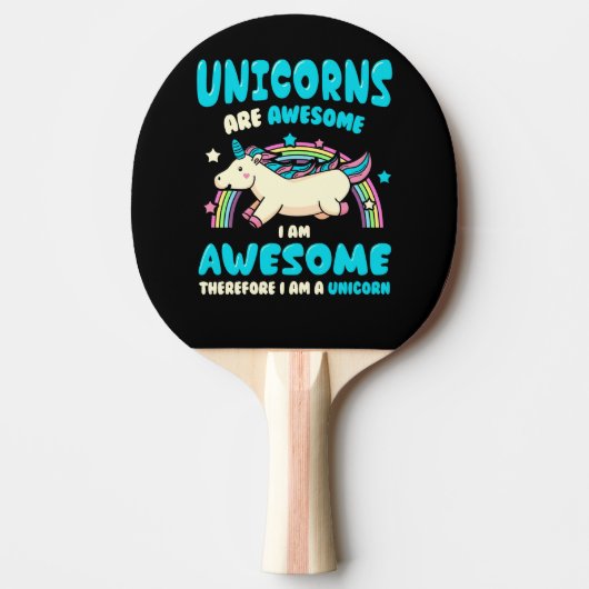 Raquette De Ping Pong Licorne magique (Devant)