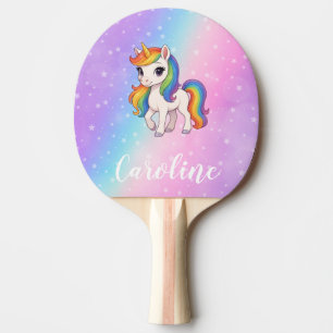 Raquette De Ping Pong Licorne magique colorée