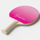 Raquette De Ping Pong Light and Hot Pink Ombre (Devant Angle)