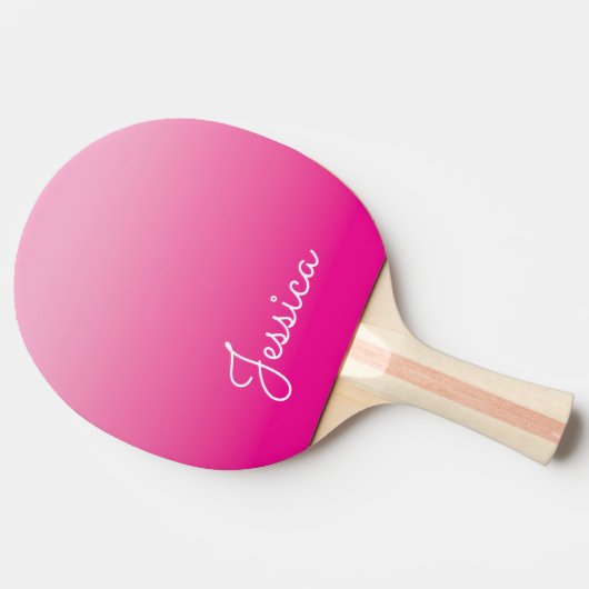Raquette De Ping Pong Light and Hot Pink Ombre (Côté)