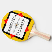 Raquette De Ping Pong Ligne décorative de l'ingénieur de l'environnement (Côté)
