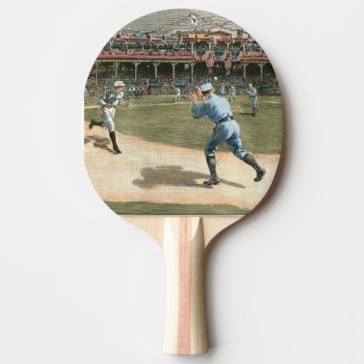 Raquette De Ping Pong Ligue nationale de baseball 1886 (Devant)