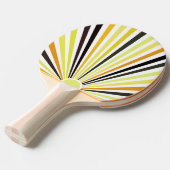 Raquette De Ping Pong Lime Vert rayures orange et noir (Devant Angle)