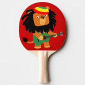 Raquette De Ping Pong Lion caricature mignon de la pagaie de ping-pong d (Dos)