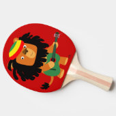 Raquette De Ping Pong Lion caricature mignon de la pagaie de ping-pong d (Côté)