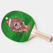 Raquette De Ping Pong Lion Christmas on Green (Côté)