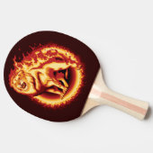 Raquette De Ping Pong Lion de feu (Côté)