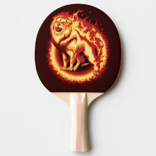 Raquette De Ping Pong Lion de feu