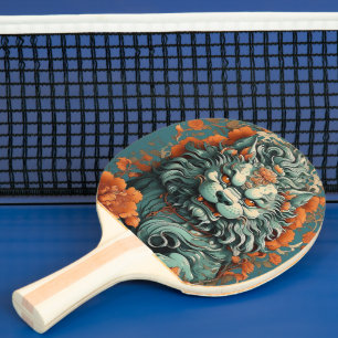 Raquette De Ping Pong Lion de grippe de la sagesse Ping Pong Paddle