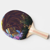 Raquette De Ping Pong Lion et petits (Côté)