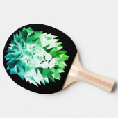 Raquette De Ping Pong Lion Géométrique Vert (Côté)