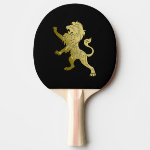Raquette De Ping Pong Lion royal d'or noir 