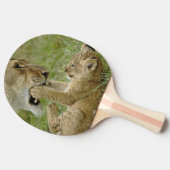 Raquette De Ping Pong Lionceau Jouant (Côté)