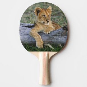 Raquette De Ping Pong Lionceaux sur rondin