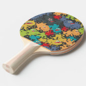 Raquette De Ping Pong Little cute funny monsters (Devant Angle)