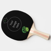 Raquette De Ping Pong Lizard Vert Chameleon Drunk Suspendu (Côté)