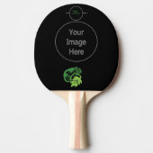 Raquette De Ping Pong Lizard Vert Chameleon Drunk Suspendu (Devant)