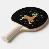 Raquette De Ping Pong Llama Animaux Dans L'Espace (Devant Angle)