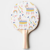 Raquette De Ping Pong Llama Fiesta Festive Motif (Dos)