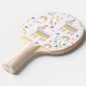 Raquette De Ping Pong Llama Fiesta Festive Motif (Devant Angle)