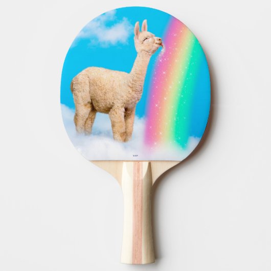 Raquette De Ping Pong Llama Licking Rainbow (Devant)