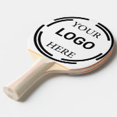 Raquette De Ping Pong Logo Business Moderne Conception Minimale (Devant Angle)