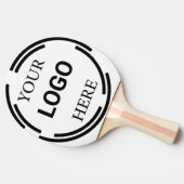 Raquette De Ping Pong Logo Business Moderne Conception Minimale (Côté)