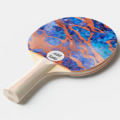 Raquette De Ping Pong logo coloré moderne rétro simple (Devant Angle)