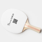 Raquette De Ping Pong Logo d'entreprise & Code QR Tennis de table (Côté)
