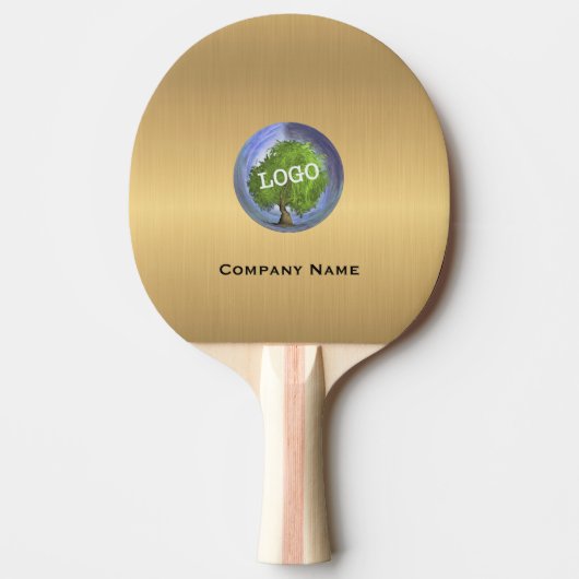 Raquette De Ping Pong Logo d'entreprise Gold (Devant)