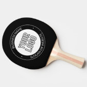 Raquette De Ping Pong Logo d'entreprise ou Modèle de texte de conception (Côté)