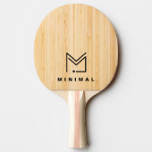 Raquette De Ping Pong Logo d'entreprise personnalisé Conception minimale (Dos)